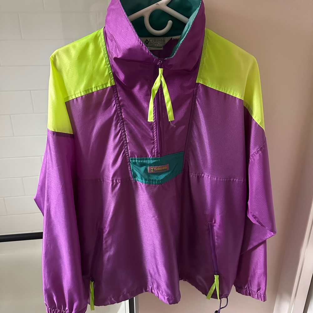 Vintage Columbia 1/4 Zip Windbreaker Jacket